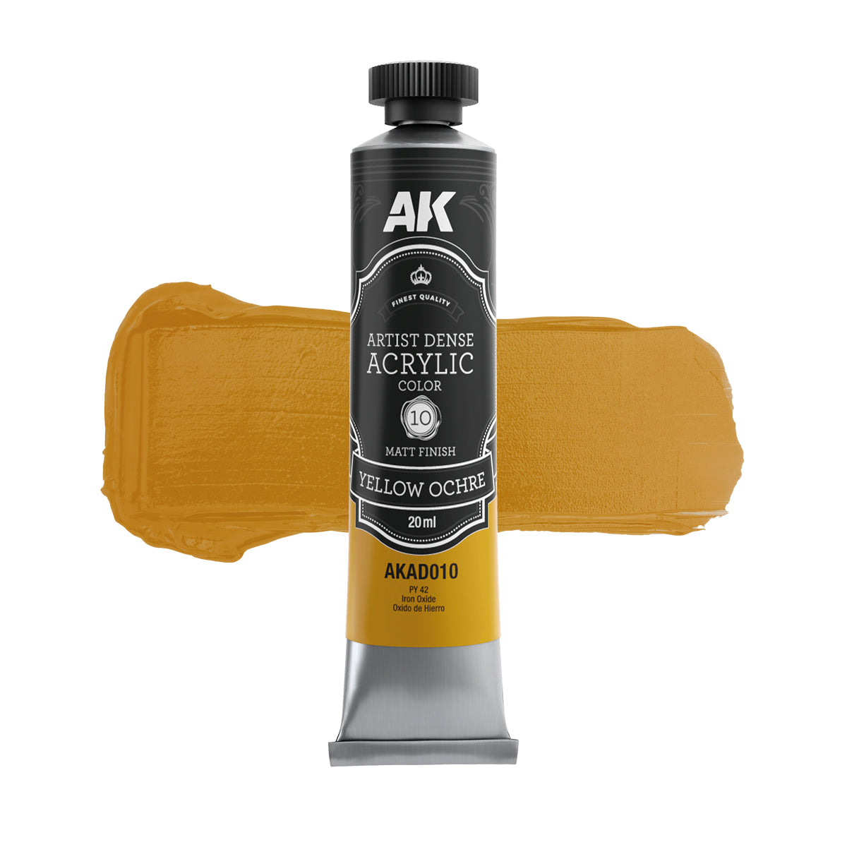 Yellow Ochre - Artist Dense Acrylic Color Matt Finish 20ml