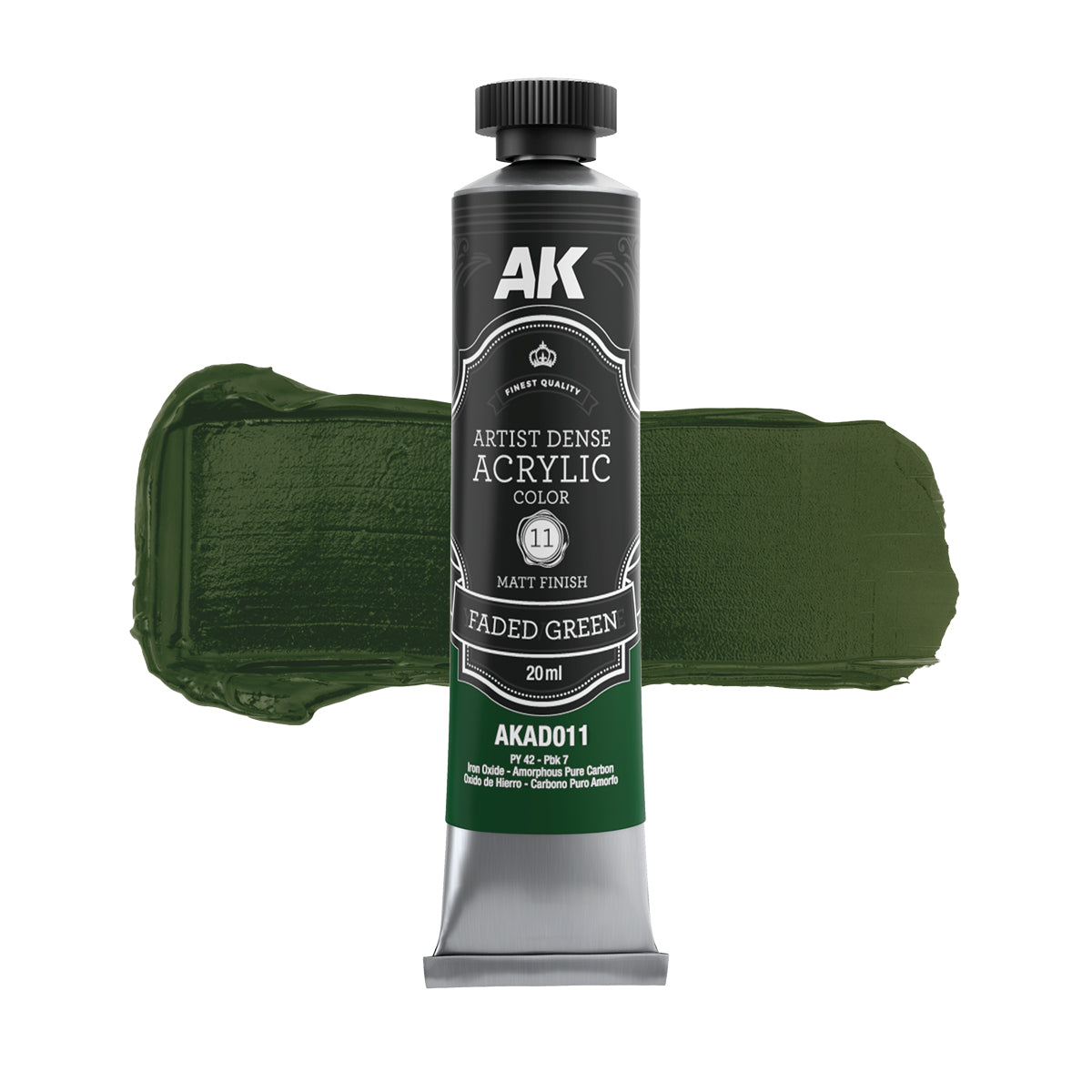 Faded Green - Artist Dense Acrylic Color Matt Finish 20ml