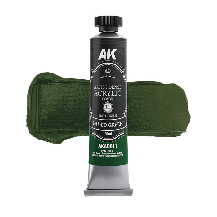Faded Green - Artist Dense Acrylic Color Matt Finish 20ml
