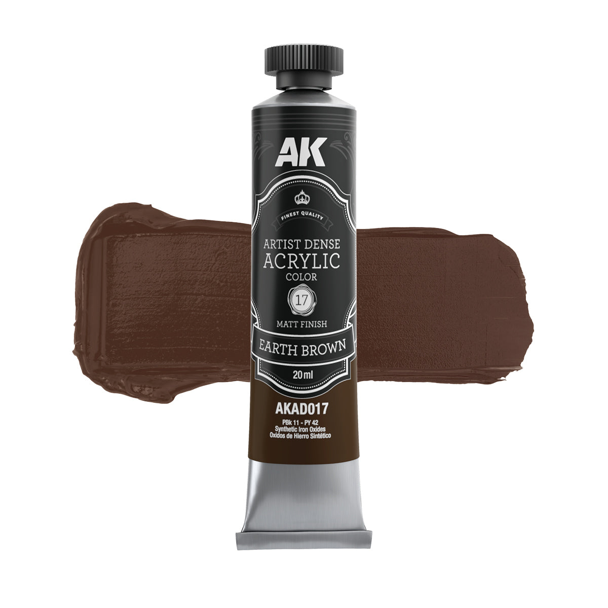 Earth Brown - Artist Dense Acrylic Color Matt Finish 20ml