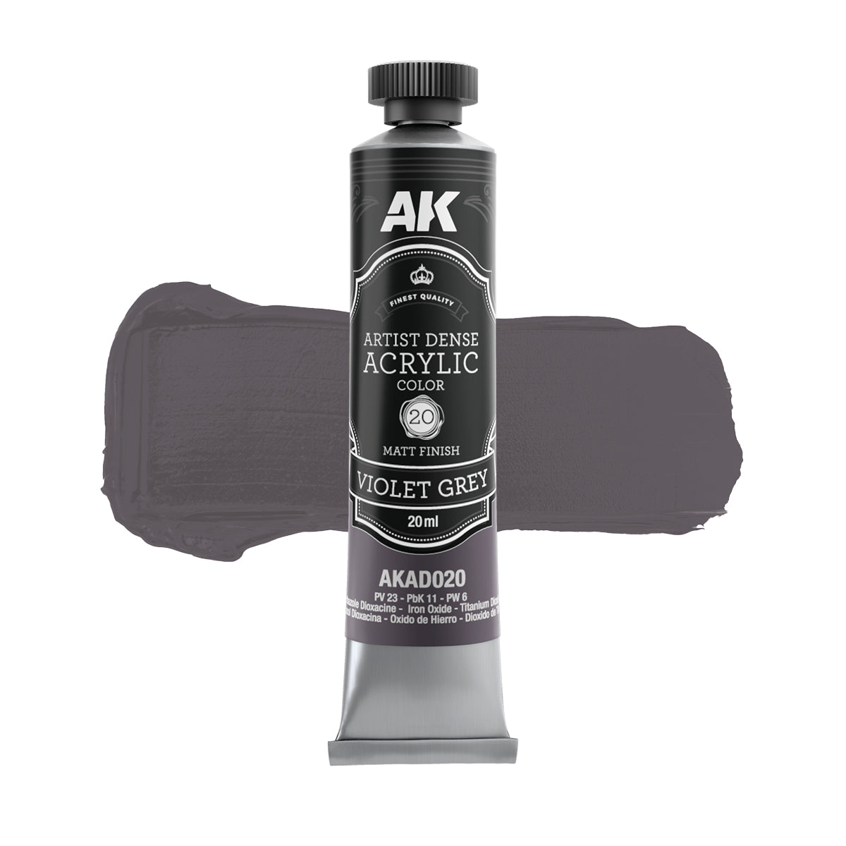 VIOLET GREY - Artistic Dense Acrylic