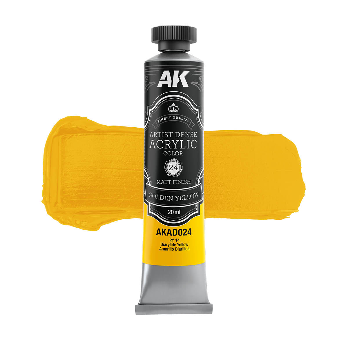 GOLDEN YELLOW - Artistic Dense Acrylic