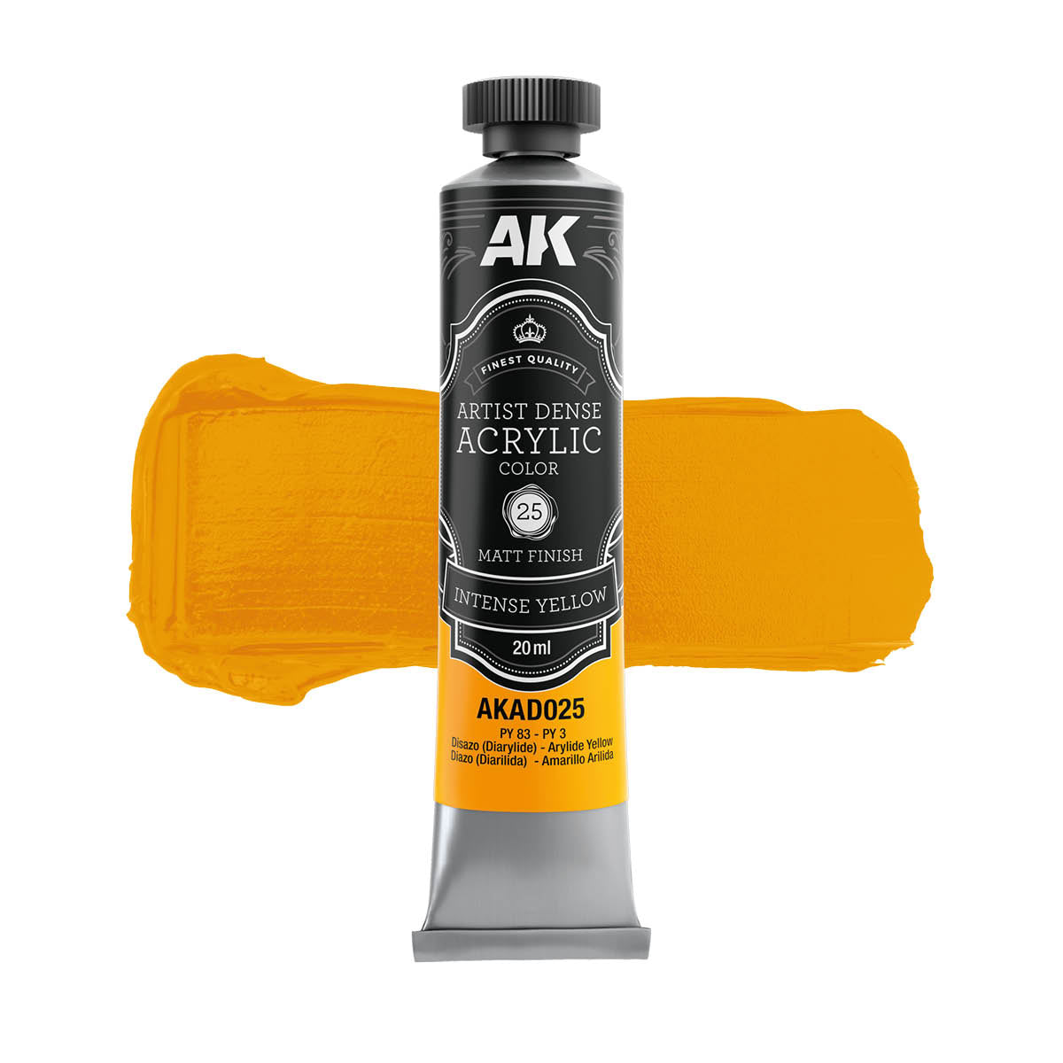 INTENSE YELLOW - Artistic Dense Acrylic
