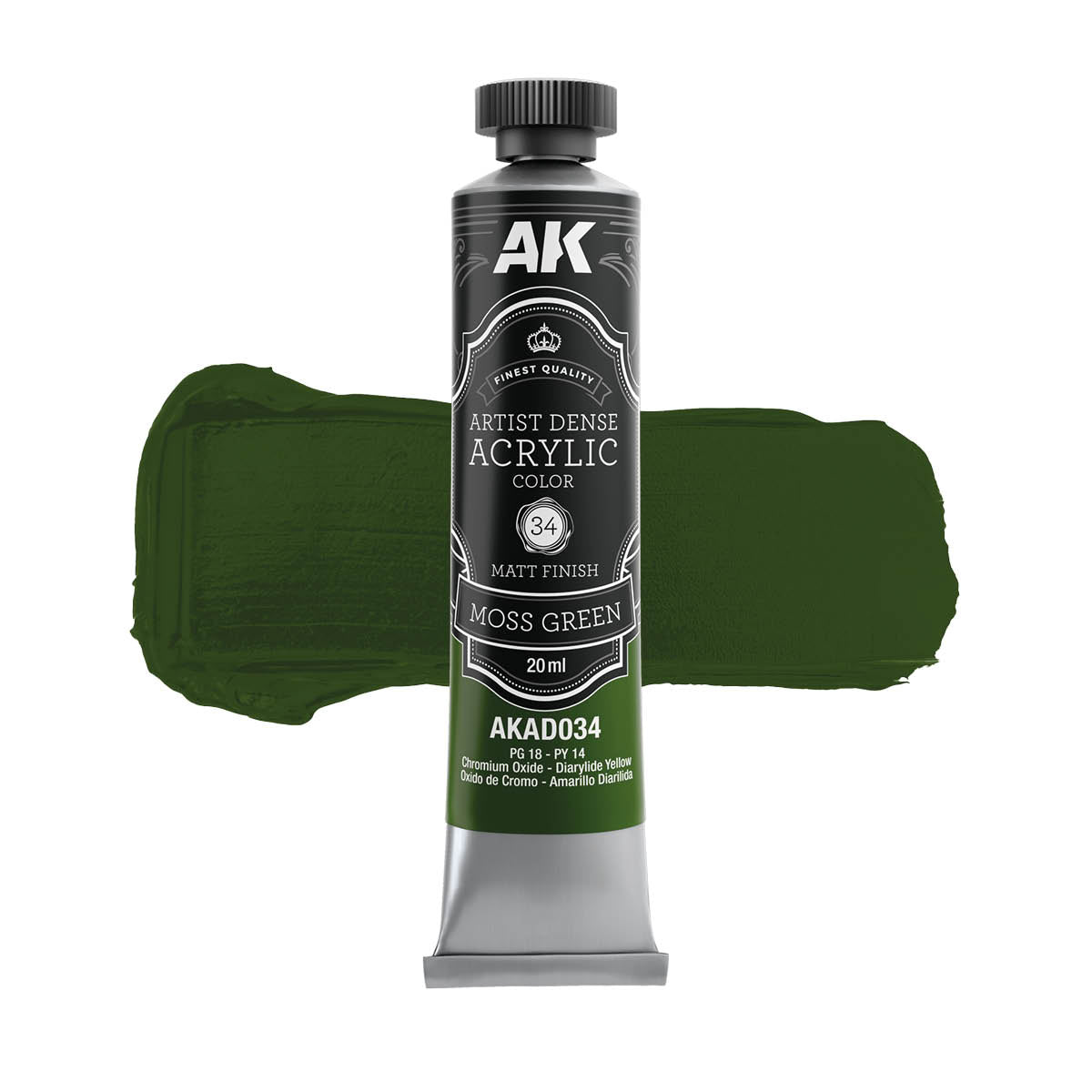 MOSS GREEN - Artistic Dense Acrylic