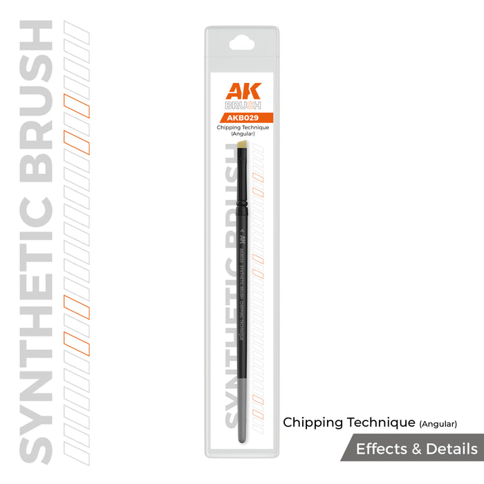 Synthetic Brush - Chipping Technique (Angular)