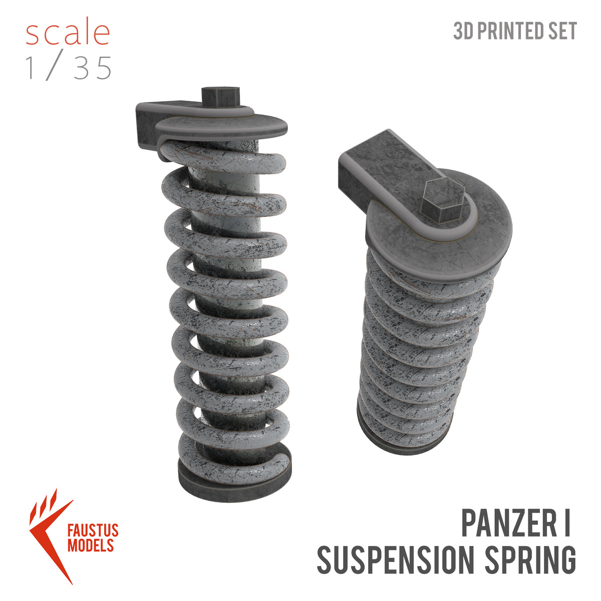 Suspension Spring for Panzer I 3d-print