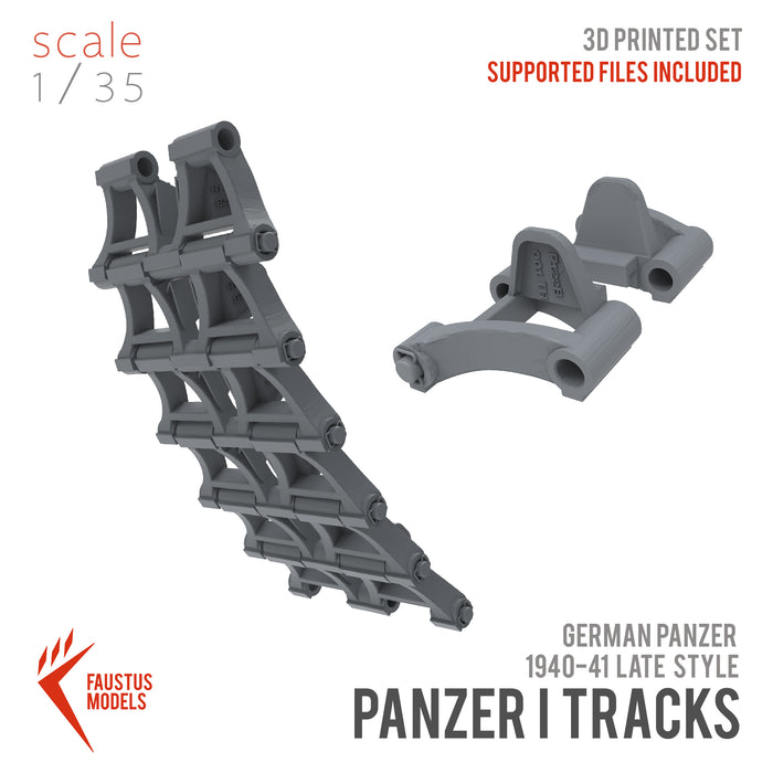 German Panzer I Late Style Tracks 3d-print