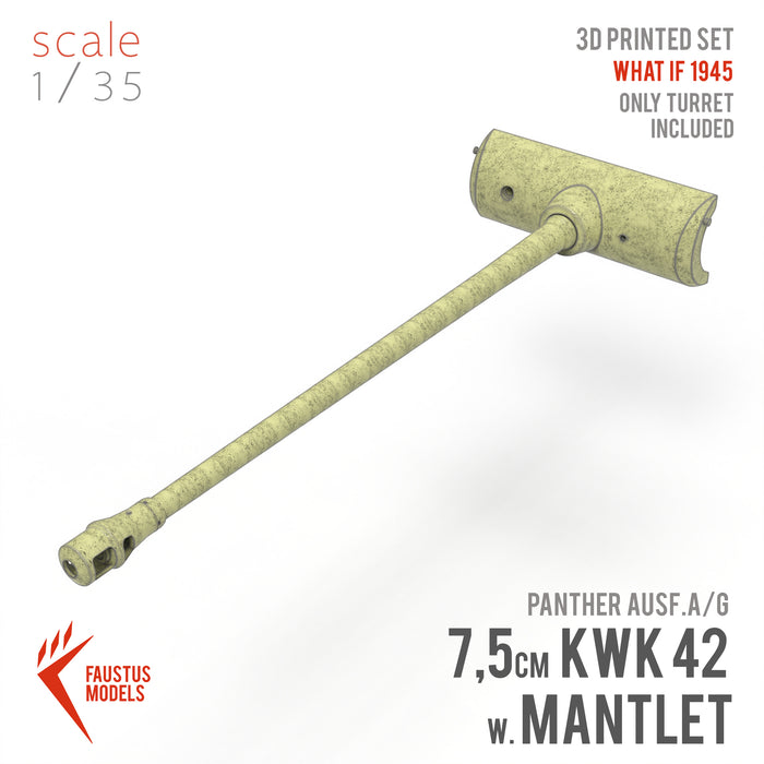 KWK 42 FOR PANTHER AUSF.G 3D-PRINT