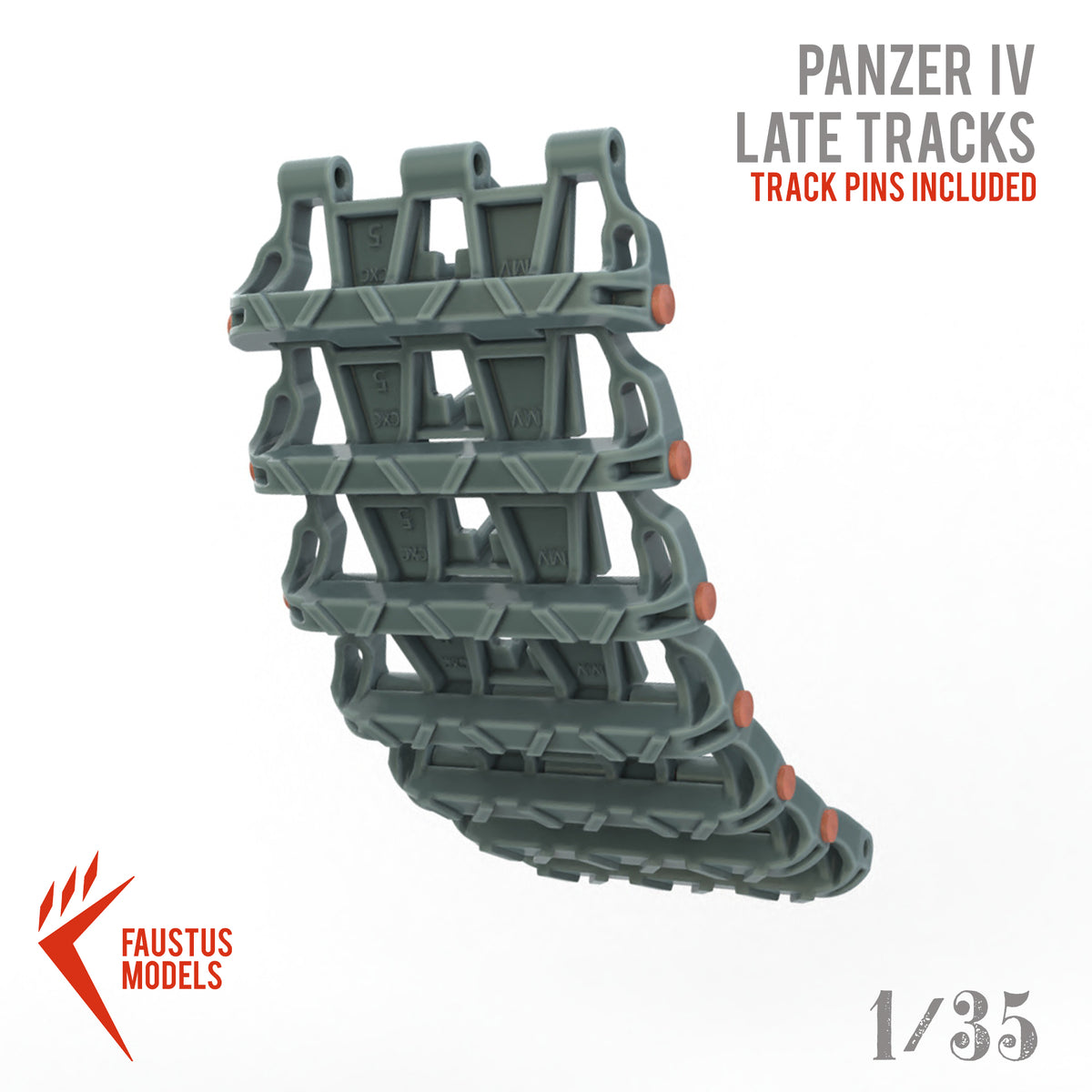 Panzer IV Late type Tracks 3d-print