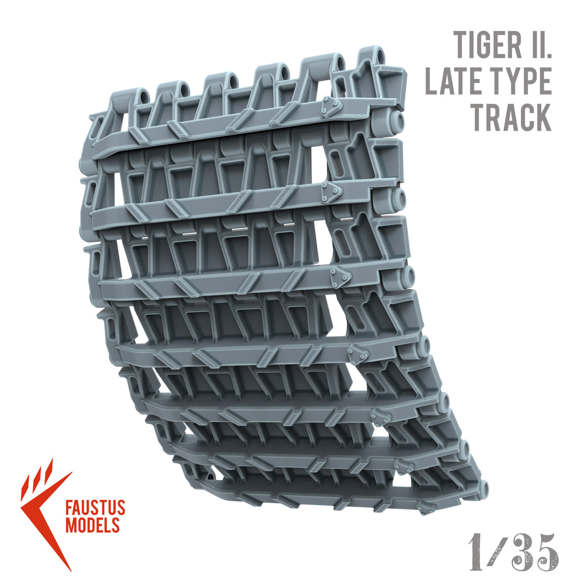 Late type tiger ii tracks 3d-print