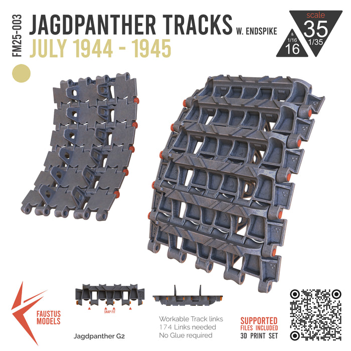 Jagdpanther Tracks w. End spikes July 1944
