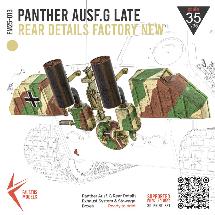 Panther Ausf.G Rear Details - Late Version