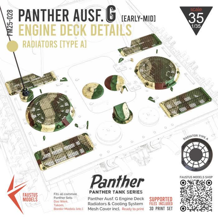 Panther G Early-Mid Engine Details Type A