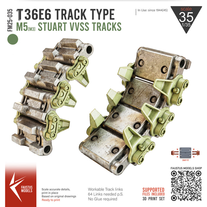 T36E6 M5 Stuart Late Track
