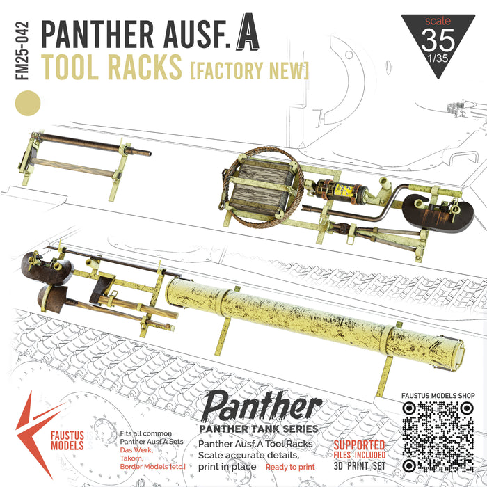 Panther Ausf.A Tool Racks Factory New