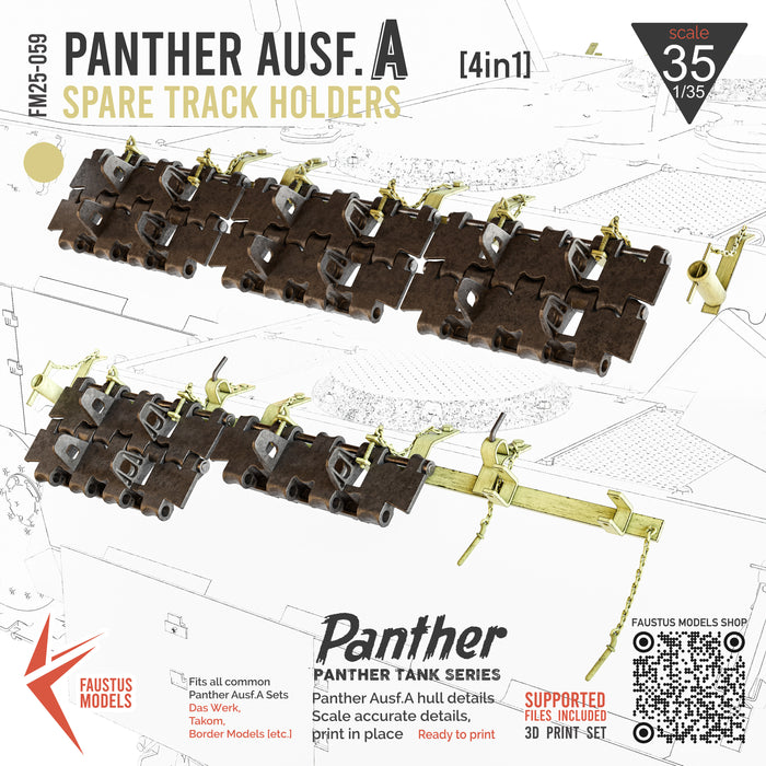 Panther Ausf.A Hull Track Racks Main