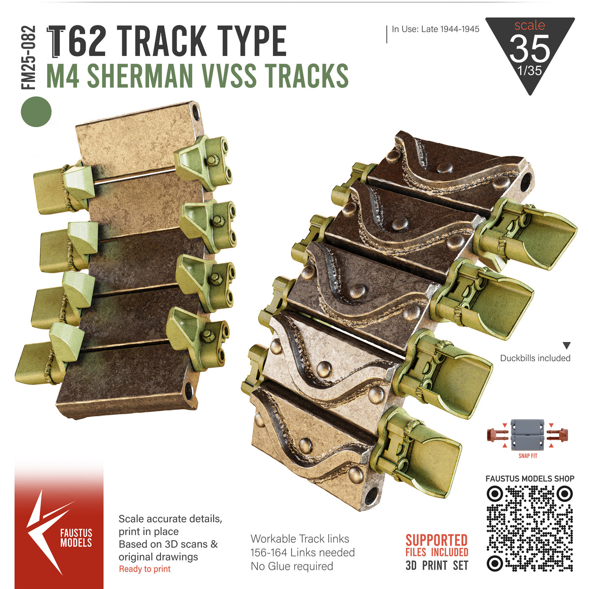 T62 Type M4 Sherman VVSS Track