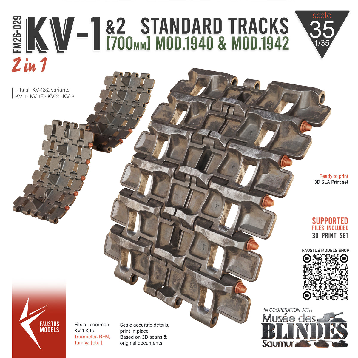 KV-Series 700mm - Standard Track Type [2in1]