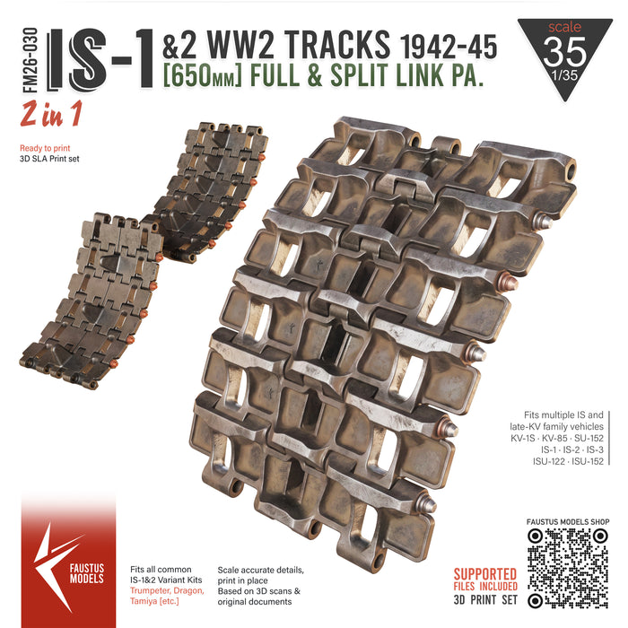 IS 650mm Tracks – Standard Track Type [2in1]