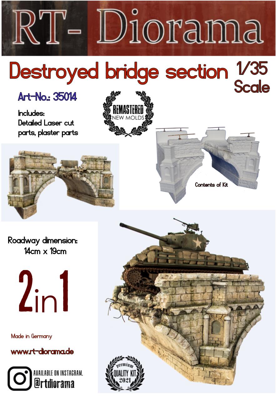 1/35 Destoyed Bridge Section [Standard]