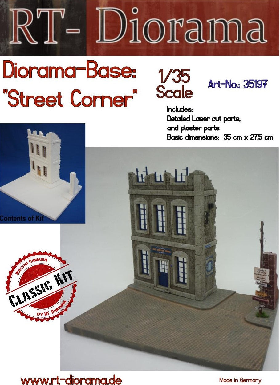 1/35 Diorama-Base: Street Corner [Standard]