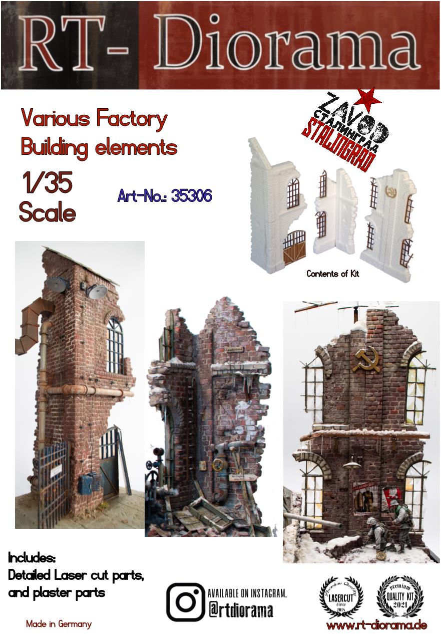1/35 Various Factory Building Elements [Standard]