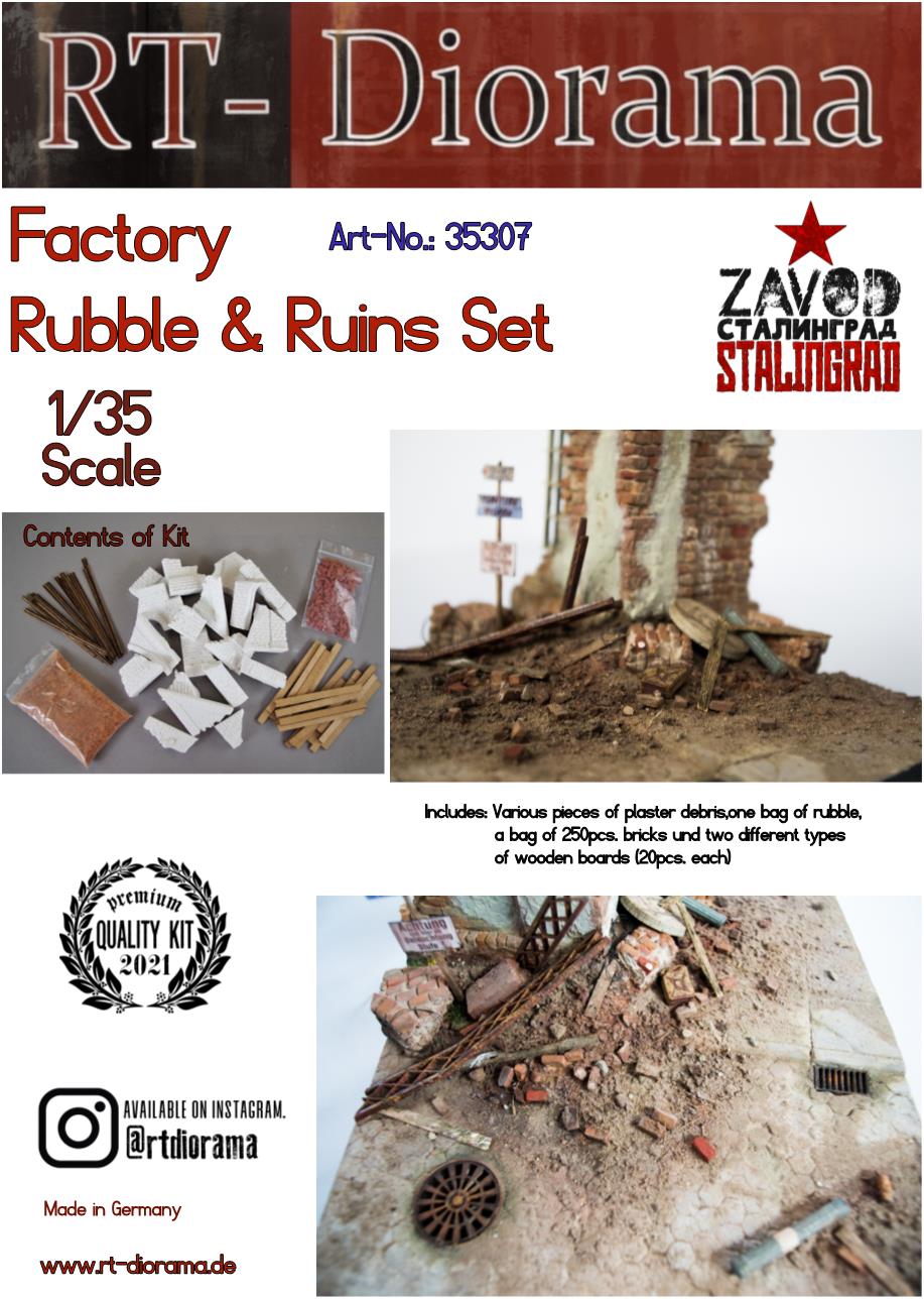1/35 Factory Ruble & Ruins Set [Standard]