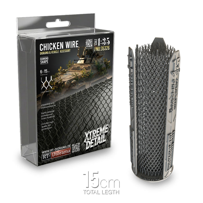 Chicken Wire Diamond-Shape 15cm [Xtreme Detail]