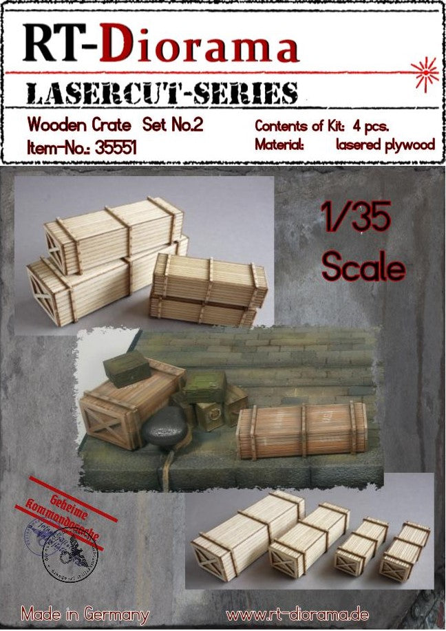 1/35 Wooden Crates Set (4 pcs.) No.2