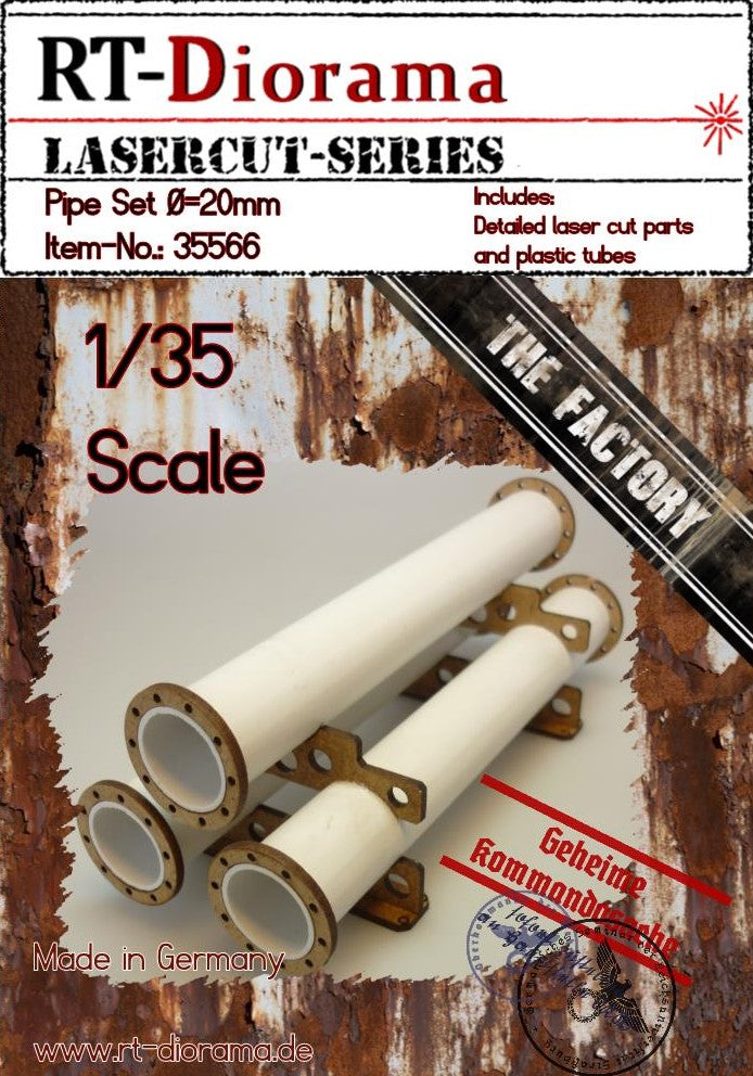 1/35 Pipe Set 20mm (3 pipes)
