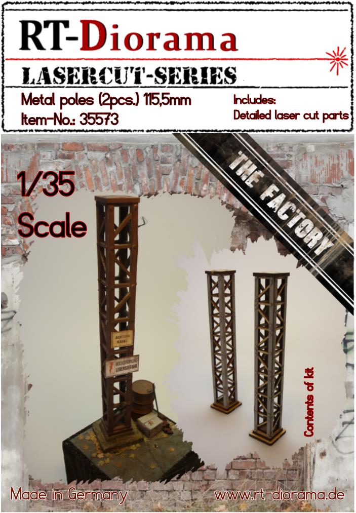 1/35 Metal Poles (2 pcs.) 115,5mm