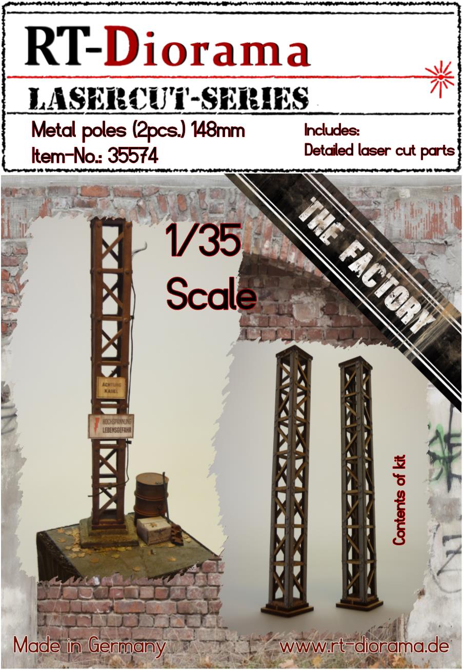 1/35 Metal Poles (2 pcs.) 148mm