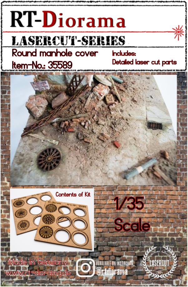 1/35 Round Manhole Cover