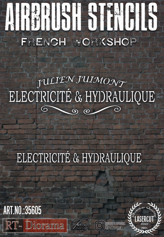 1/35 Stencil: French Workshop