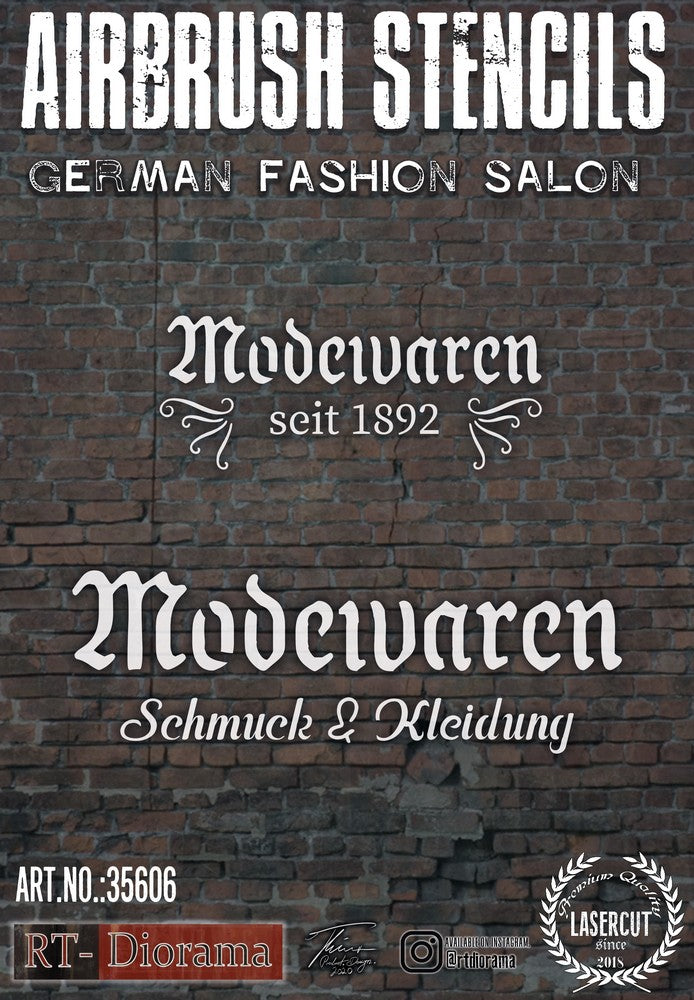 1/35 Stencil: German Fashion Salon
