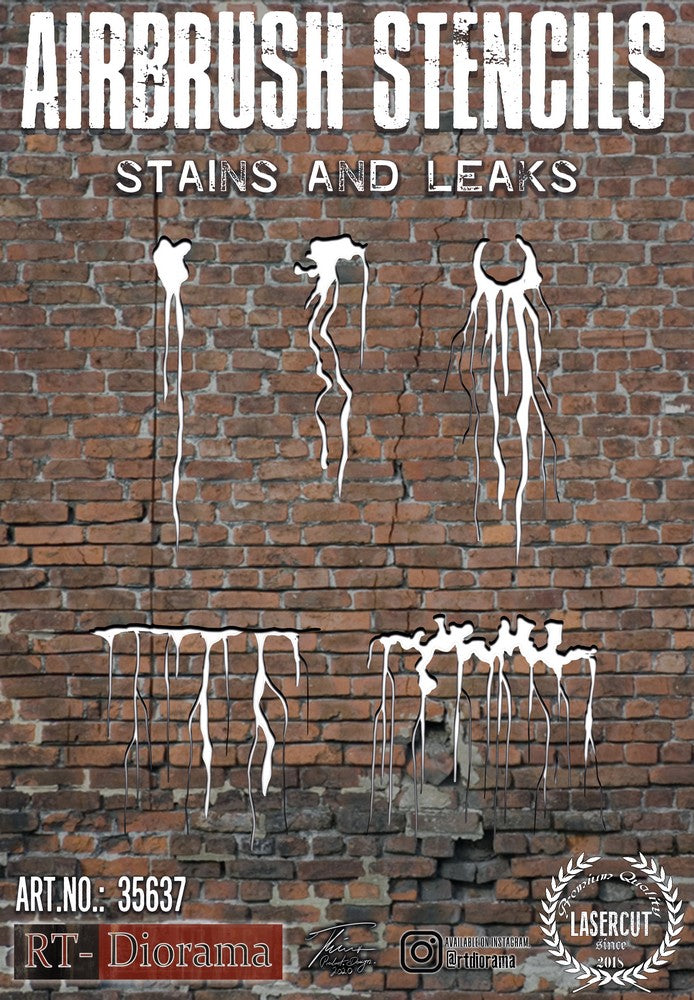 1/35 Stencil: Stains and Leaks