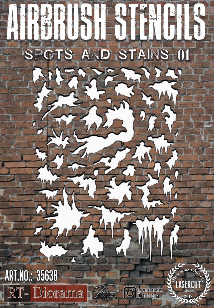 1/35 Stencil: Spots and Stains