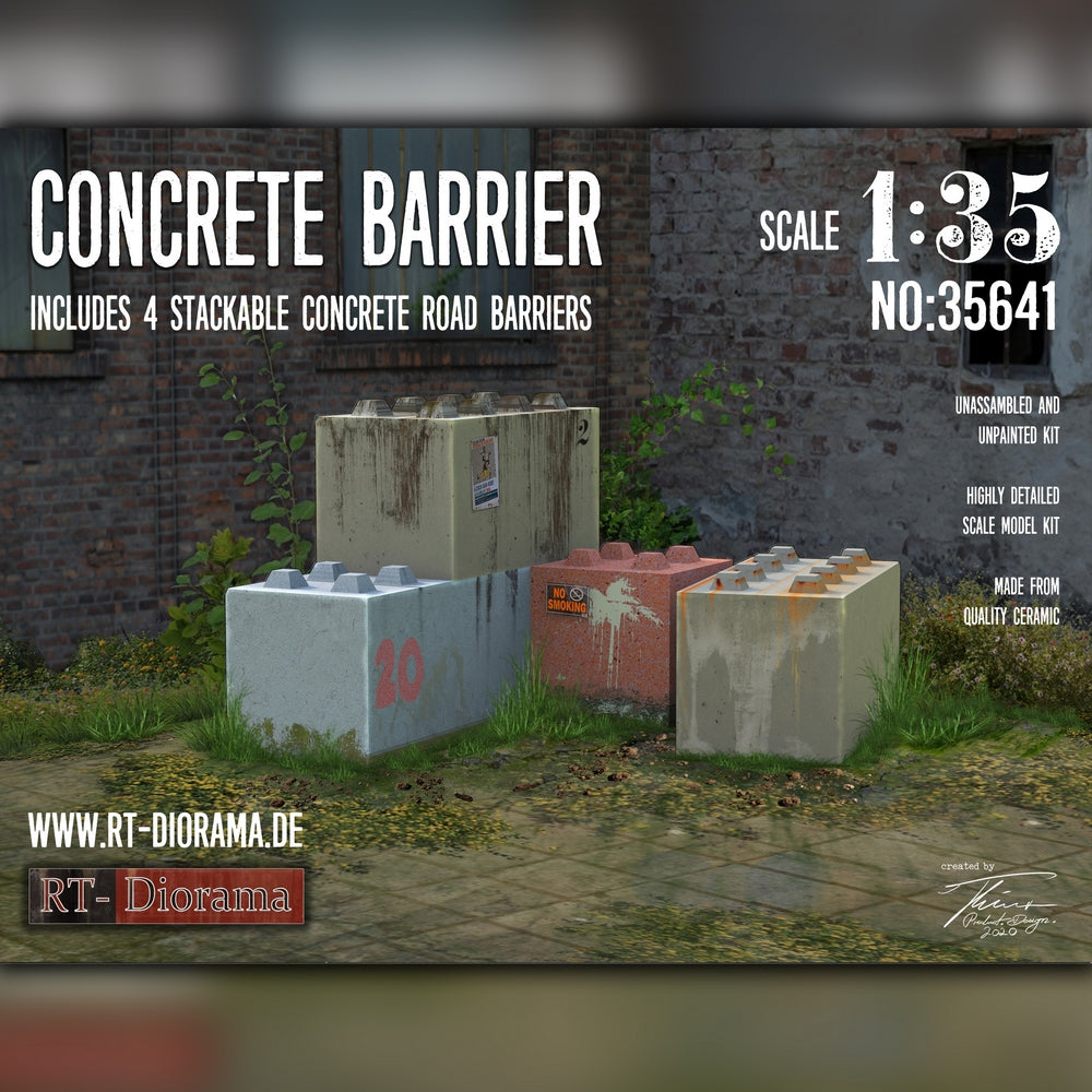 1/35 Concrete Barriers (4 pcs.)