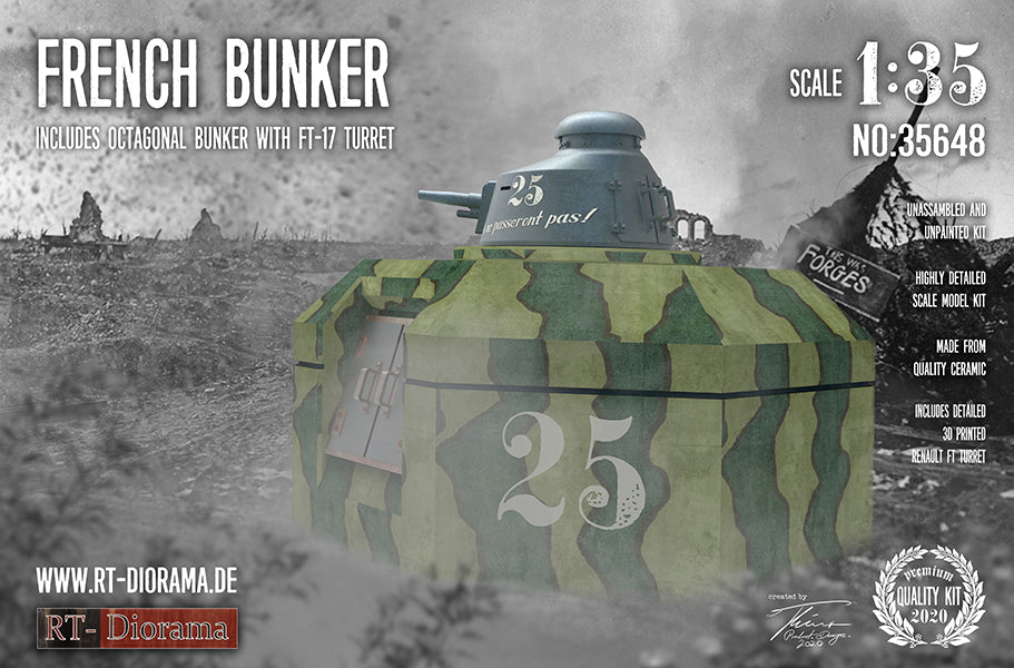 1/35 French Bunker with FT Turret