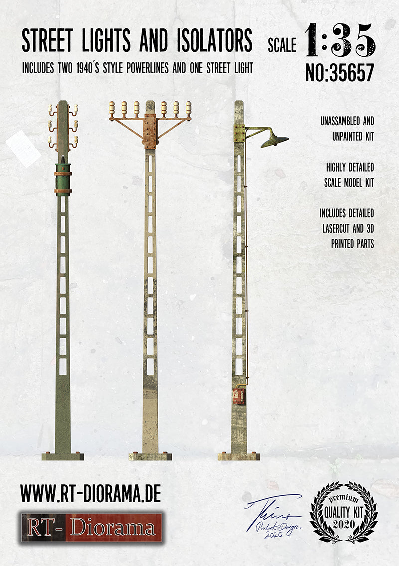 1/35 Street Lights and Isolators Set