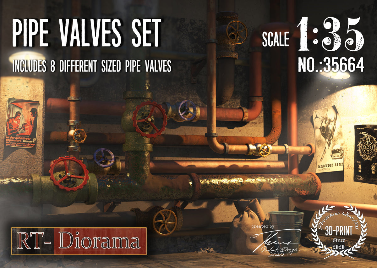 1/35 Pipe Valves Set