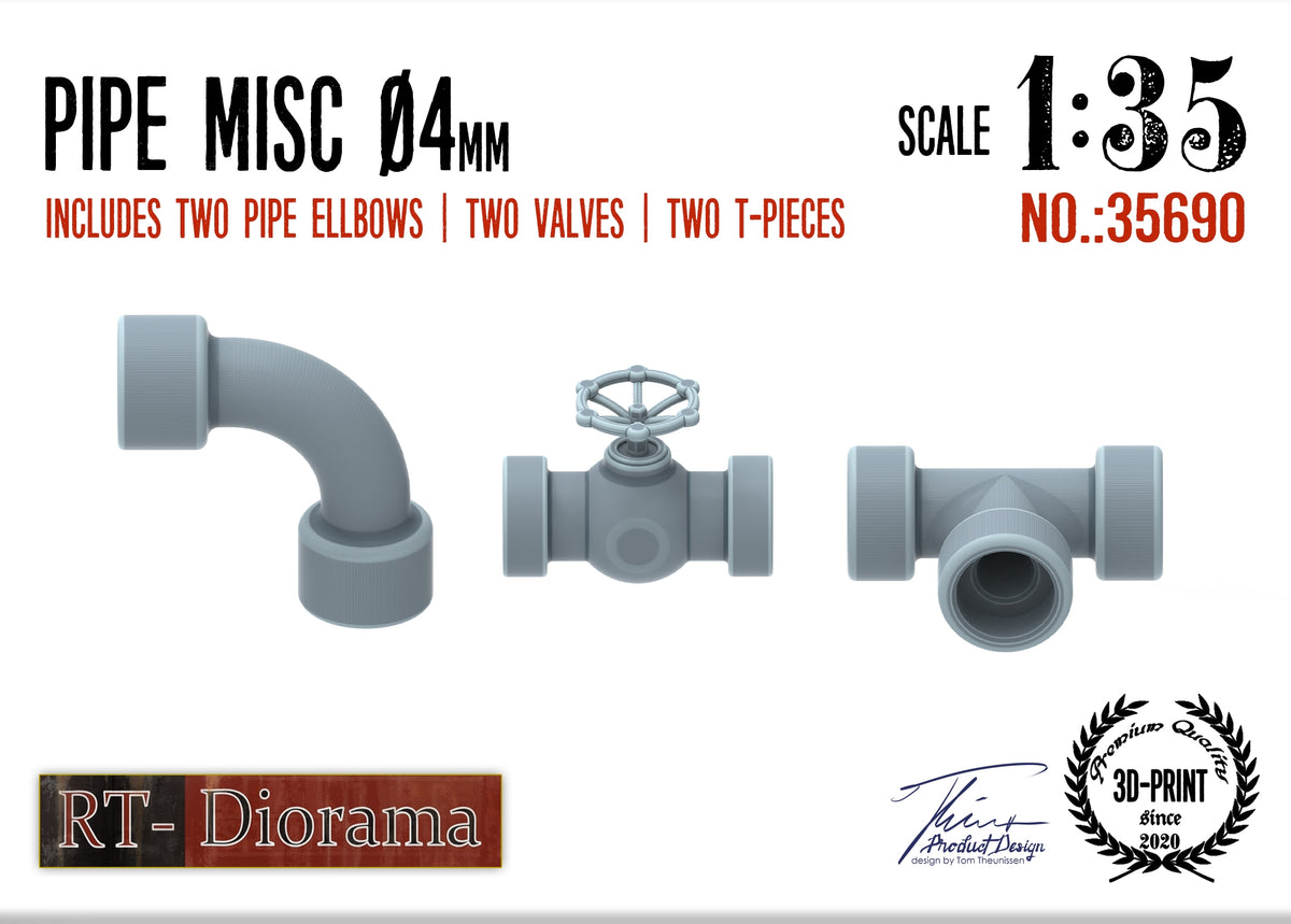 1/35 Pipe Misc. 4mm