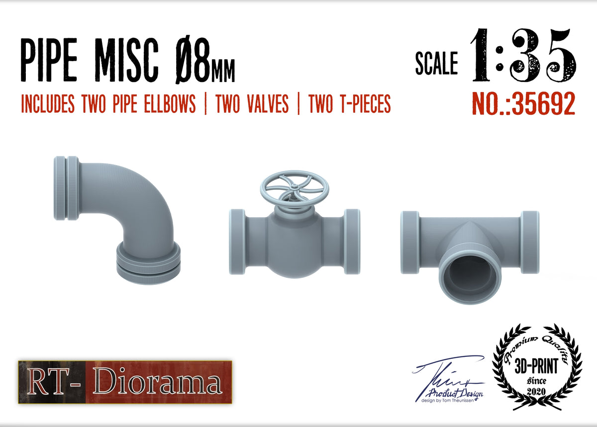 1/35 Pipe Misc. 8mm