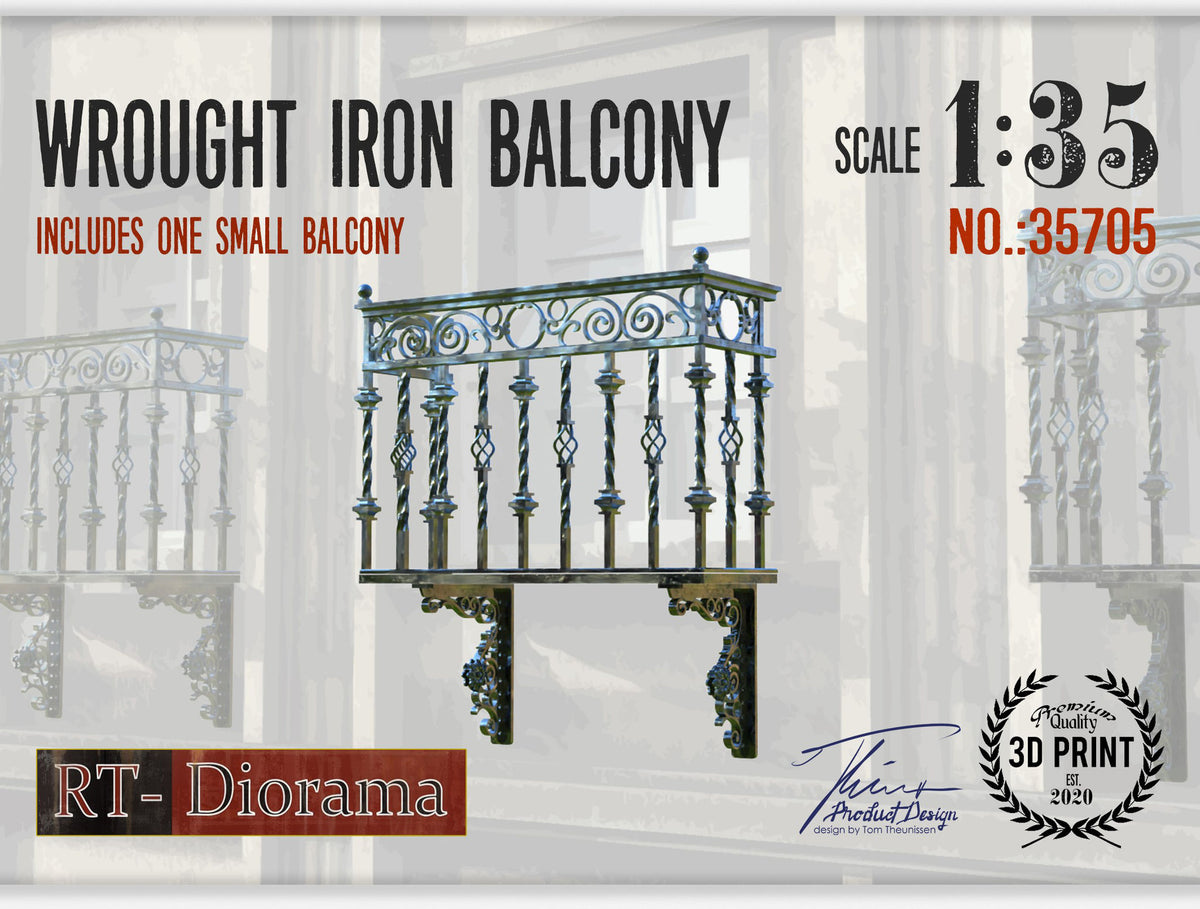 1/35 Wrought Iron Balcony