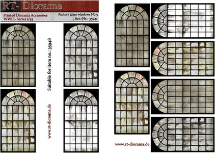 1/35 Printed Accesories: Factory Glass Windows Nr.5