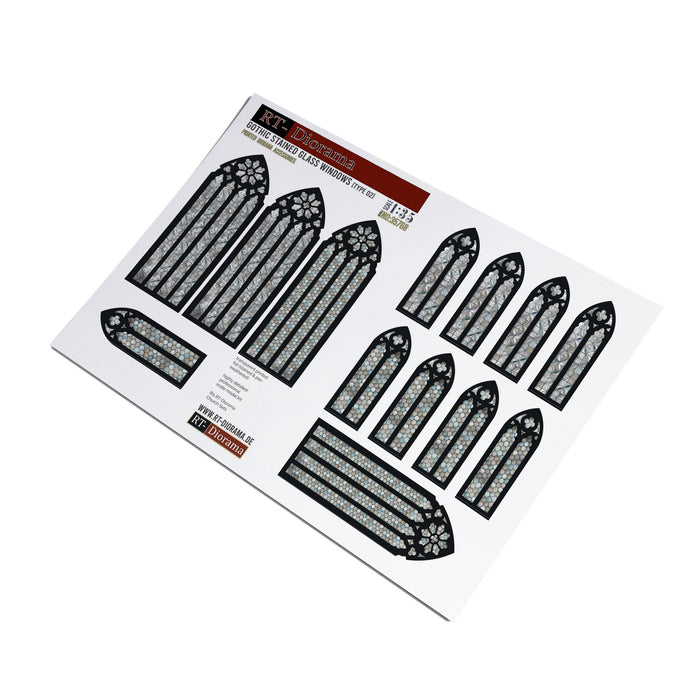 Printed Accesories: Gothic Stained Glass Windows Typ2