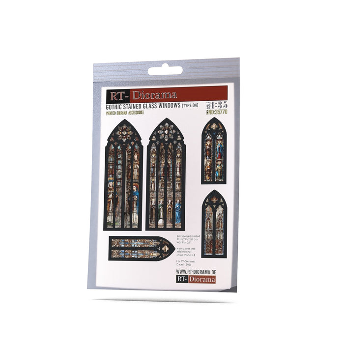 Printed Accesories: Gothic Stained Glass Windows Typ4