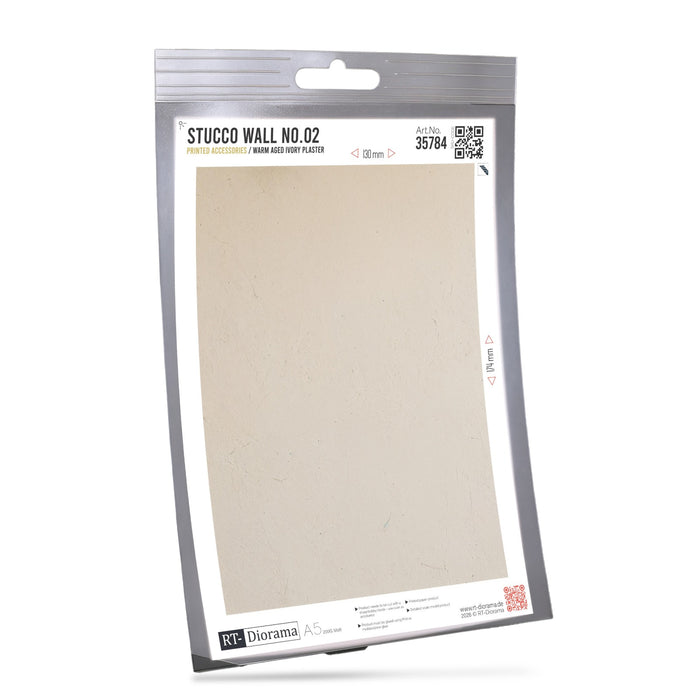 Printed Accesories: Stucco Wall No.02 Warm Aged Ivory Plaster