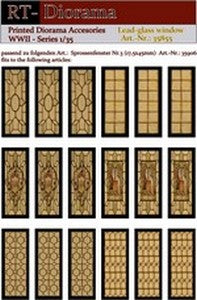 1/35 Printed Accesories: Lead-Glass Windows (yellow)