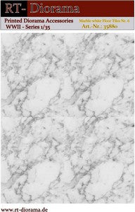1/35 Printed Accesories: Marble White Floor Nr.6